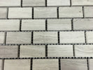 Haisa 1x2 Honed Marble Mosaic Tile - MosaicBros.com