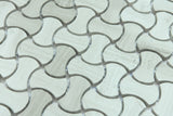 Haisa Axe Shape Honed Marble Mosaic Tile - MosaicBros.com