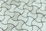 Haisa Axe Shape Honed Marble Mosaic Tile - MosaicBros.com