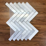Himalaya Herringbone Polished Marble Mosaic Tile - MosaicBros.com