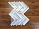 Himalaya Herringbone Polished Marble Mosaic Tile - MosaicBros.com