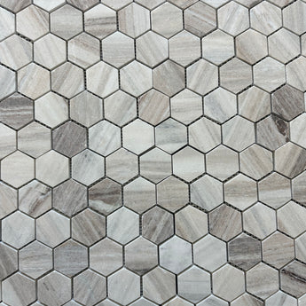 2x2 hexagon Honed Palisandro Mabrle Tile - MosaicBros.com