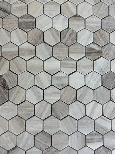 2x2 hexagon Honed Palisandro Mabrle Tile - MosaicBros.com