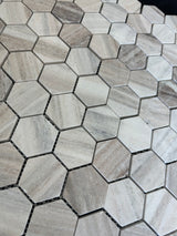 2x2 hexagon Honed Palisandro Mabrle Tile - MosaicBros.com