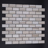 1x2 Stacked Brick Palisandro Marble Polished Mosaic Tile - MosaicBros.com