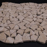 Noce Travertine Flat Pebble Random Broken Mosaic Tile - MosaicBros.com