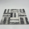 Bardiglio Marble Triple Stripe Polished Mosaic Tile - MosaicBros.com