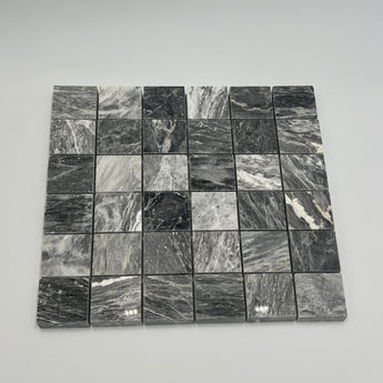2X2 Bardiglio Marble Polished Mosaic Tile - MosaicBros.com