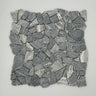 Bardiglio Marble Flat Pebble Random Broken Mosaic Tile - MosaicBros.com