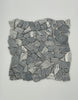 Bardiglio Marble Flat Pebble Random Broken Mosaic Tile - MosaicBros.com