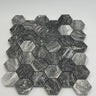 2X2 Bardiglio Marble Hexagon Polished Mosaic Tile - MosaicBros.com
