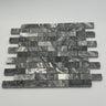 1x3 Bardiglio Marble Stacked Brick Polished Mosaic Tile - MosaicBros.com