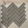 Lace 1x4 Glazed Herringbone Porcelain Mosaic Tile - MosaicBros.com