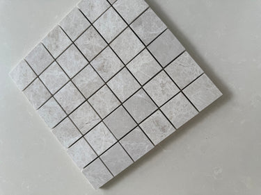 Vanilla Polished 2x2 Marble Mosaic Tile - MosaicBros.com