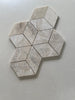 Royal Beige Polished Rhomboid Hexagon Marble Mosaic Tile