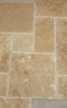 Noce Travertine Brushed and Chiseled Versailles Pattern Tile (French Pattern) - MosaicBros.com