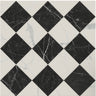 18x18 Checkerboard Pattern Carrara Honed Marble and Nero Marquina Honed Marble - MosaicBros.com