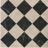 18x18 Checkerboard Pattern Ivory Polished Marble and Nero Marquina Polished Marble - MosaicBros.com