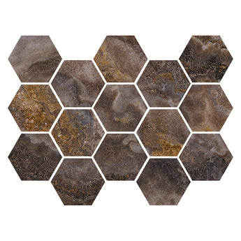 IMPERIAL CLAY HEX - MosaicBros.com