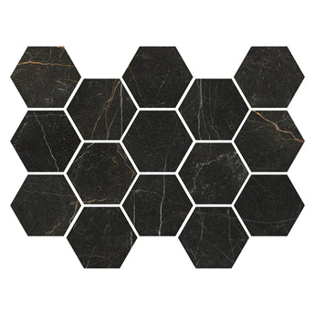 IMPERIAL GOLD NERO HEX - MosaicBros.com