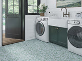 ARAN Mint Green, Blue Celeste Mosaic Tile - MosaicBros.com