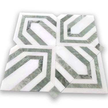 CELBRIDGE Mint Green, Paper Onyx Mix Mosaic Tile - MosaicBros.com