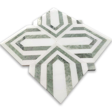 CELBRIDGE Mint Green, Paper Onyx Mix Mosaic Tile - MosaicBros.com