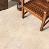 Ivory Travertine Brushed and Chiseled Versailles Pattern Tile (French Pattern)