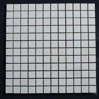Limra Limestone 1x1 Polished Mosaic - MosaicBros.com