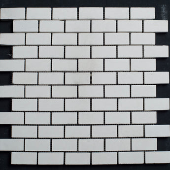 Limra Limestone 1x2 Polished Mosaic - MosaicBros.com