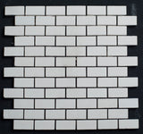 Limra Limestone 1x2 Polished Mosaic - MosaicBros.com