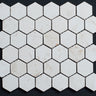 Limra Limestone 2x2 Hexagon Polished Mosaic - MosaicBros.com
