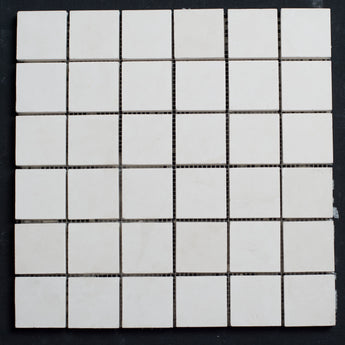 Limra Limestone 2x2 Polished Mosaic - MosaicBros.com