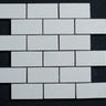 Limra Limestone 2x4 Polished Mosaic - MosaicBros.com
