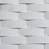 Limra Limestone 1x3 Curve Honed Mosaic - MosaicBros.com