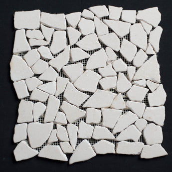 Limra Limestone Pebble Tumbled Mosaic - MosaicBros.com