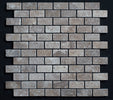 Lunar Noce Travertine 1x2 Tumbled Mosaic - MosaicBros.com
