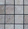 Lunar Noce Travertine 2x2 Tumbled Mosaic - MosaicBros.com