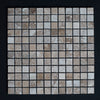 Lunar Noce Travertine 1x1 Honed and Filled Mosaic - MosaicBros.com