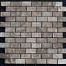 Lunar Noce Travertine 1x2 Honed and Filled Mosaic - MosaicBros.com