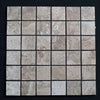 Lunar Noce Travertine 2x2 Honed and Filled Mosaic - MosaicBros.com