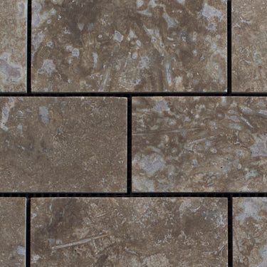 Lunar Noce Travertine 2x4 Honed and Filled Mosaic - MosaicBros.com