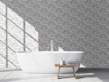 Dolomite Sandblast Beige Marble 10.24" Hexagon Waterjet Honed Mosaic Tile - MosaicBros.com