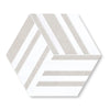 Dolomite Sandblast Beige Marble 10.24" Hexagon Waterjet Honed Mosaic Tile - MosaicBros.com