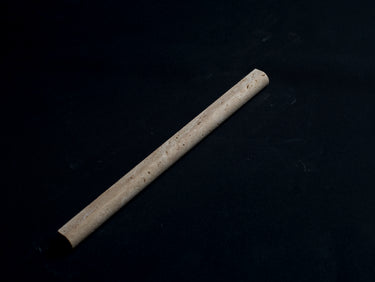 Ivory Travertine 3/4x12 Bullnose Pencil Honed and Unfilled Tile - MosaicBros.com