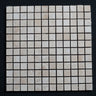 Ivory Travertine 1x1 Honed and Filled Mosaic - MosaicBros.com