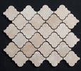 Ivory Travertine Lantern Honed and Filled Mosaic - MosaicBros.com