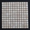 1 x 1 Tumbled Ivory Travertine Mosaic Tile - MosaicBros.com