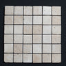 Ivory Travertine 2x2 Tumbled Mosaic - MosaicBros.com