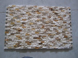 Miami Light Rustic Tumbled Travertine 1x2 Split Face Mosaic - MosaicBros.com